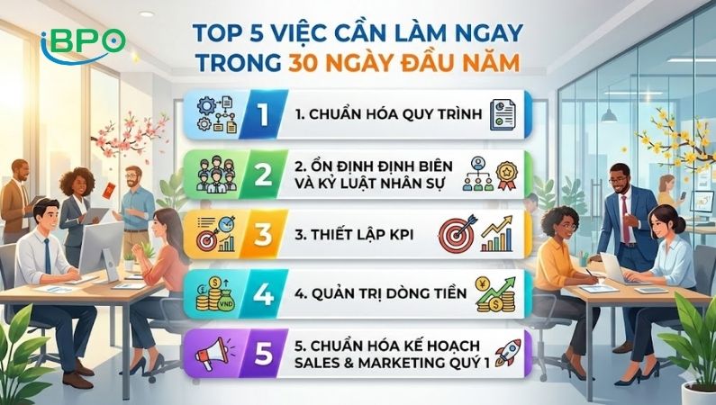 Top 5 việc doanh nghiệp cần làm vào đầu năm